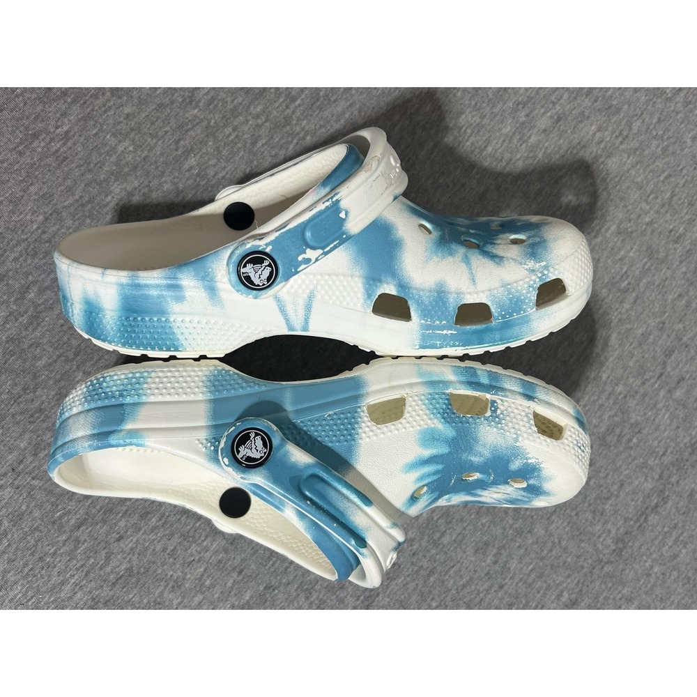 Crocs Classic Clog Shoes Mens Size 4 Womens Size 6 Tie Dye Comfortable Slip On - Picture 10 of 15